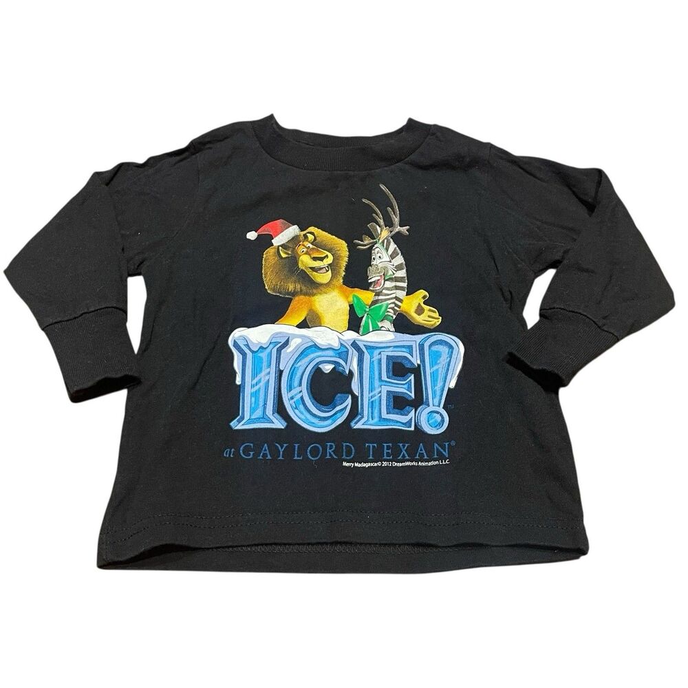 Merry Madagascar Ice at Gaylord Texan T-Shirt Disney DreamWorks 2T Toddler Top